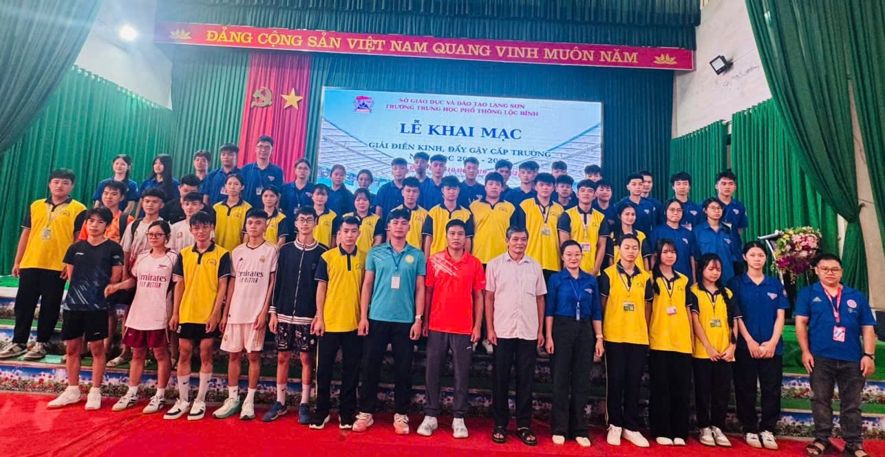 TRƯỜNG THPT LỘC BÌNH TỔ CHỨC GIẢI ĐIỀN KINH, ĐẨY GẬY CẤP TRƯỜNG NĂM HỌC 2026 – 2027